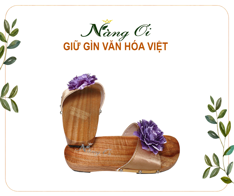 guốc mộc truyền thống mang đậm phong cách ngày xưa